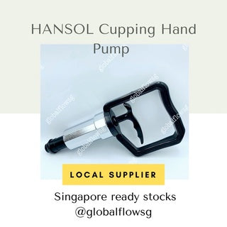 Black HANSOL Suction Pump Grip Tool Vacuum Body Cupping Accessories Medical Chinese Health Care Therapy Cups Massage