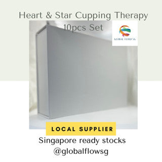 Hearts & Stars Cupping Therapy Cups 10 pcs Set
