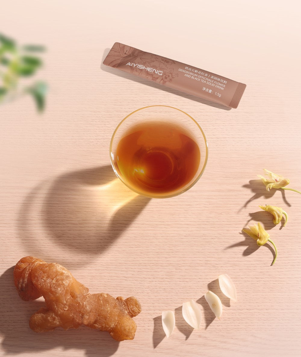 Dendrobium Officinale Flower And Black Tea Solid Drink