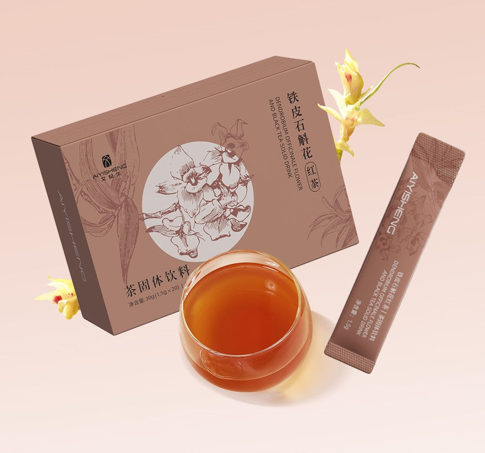 Dendrobium Officinale Flower And Black Tea Solid Drink