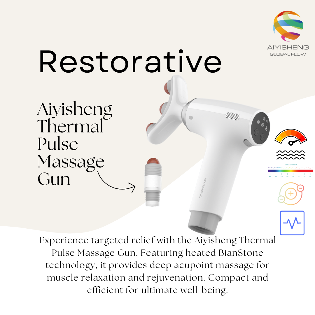 Aiyisheng Heated Bian Stone Aiyisheng Thermal Pulse Massage Gun_