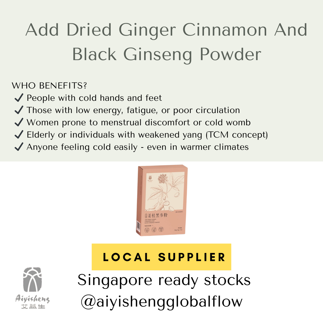 Dried Ginger Cinnamon And Black Ginseng Powder_2