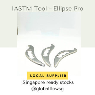 Ellipse Pro Graston Tool Stainless Steel Tissue Therapy Muscle Massage IASTM Tool (1pc)