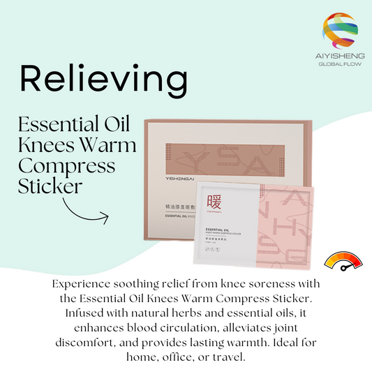 Essential Oil Knees Warm Compress Sticker