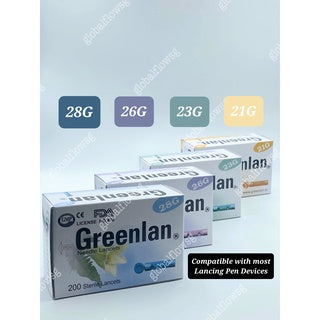Greenlan Lancet Needles 21G 23G 26G 28G Chinese Health Medical Cupping Cup Therapy Body Massage Care TCM Hijama Bekam