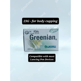 Greenlan Lancet Needles 21G 23G 26G 28G Chinese Health Medical Cupping Cup Therapy Body Massage Care TCM Hijama Bekam